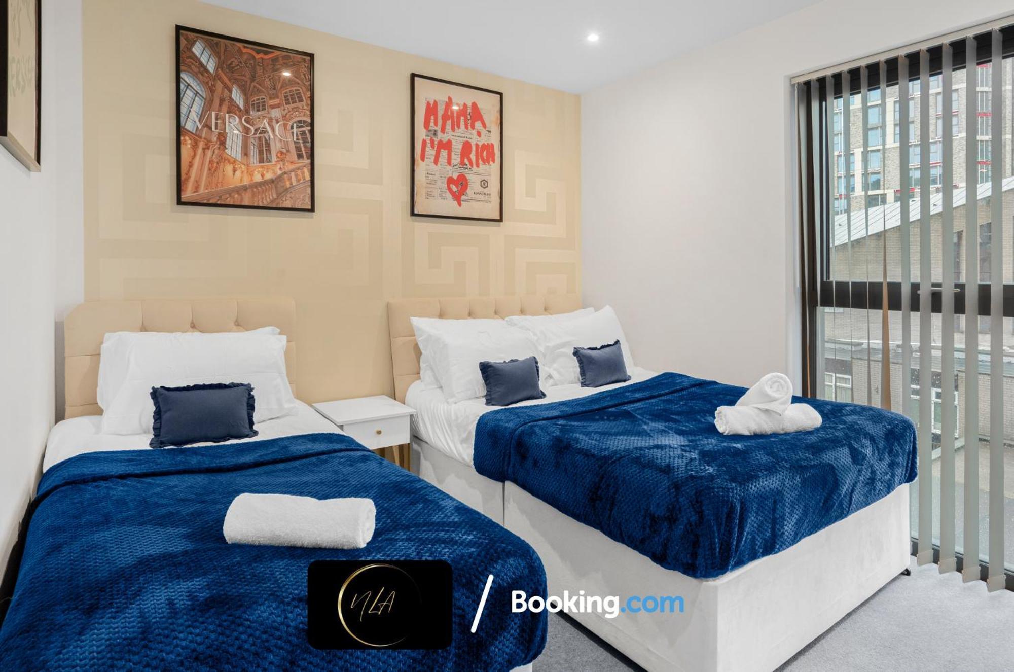 City Centre Apartment With Free Parking, 2 Bathrooms, Netflix And Wifi - Suitable For Contractors And Families - By Noor Luxury Accommodations Birmingham Kültér fotó