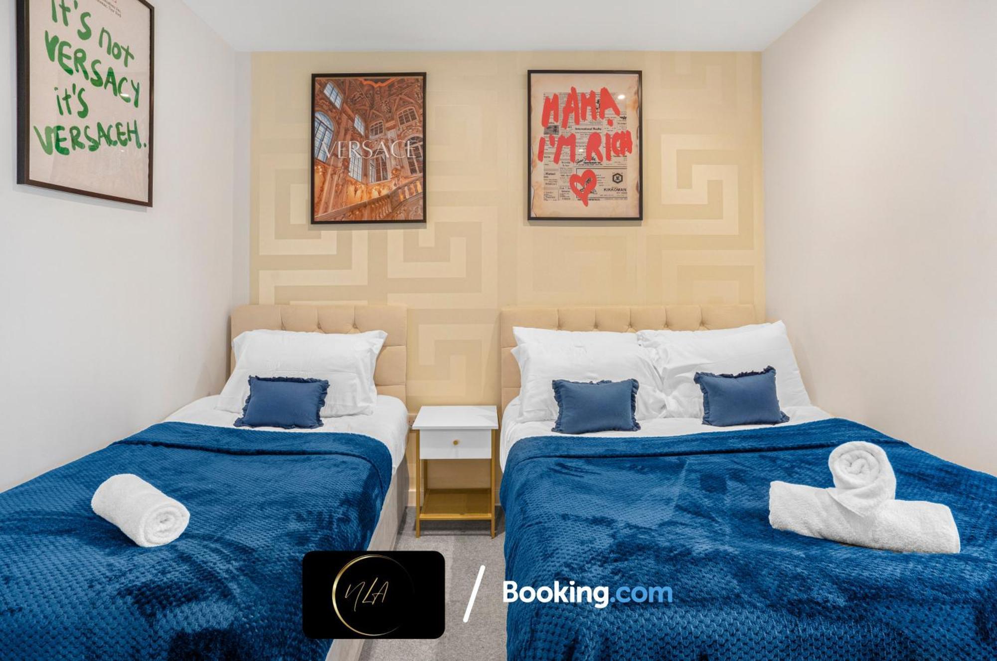 City Centre Apartment With Free Parking, 2 Bathrooms, Netflix And Wifi - Suitable For Contractors And Families - By Noor Luxury Accommodations Birmingham Kültér fotó