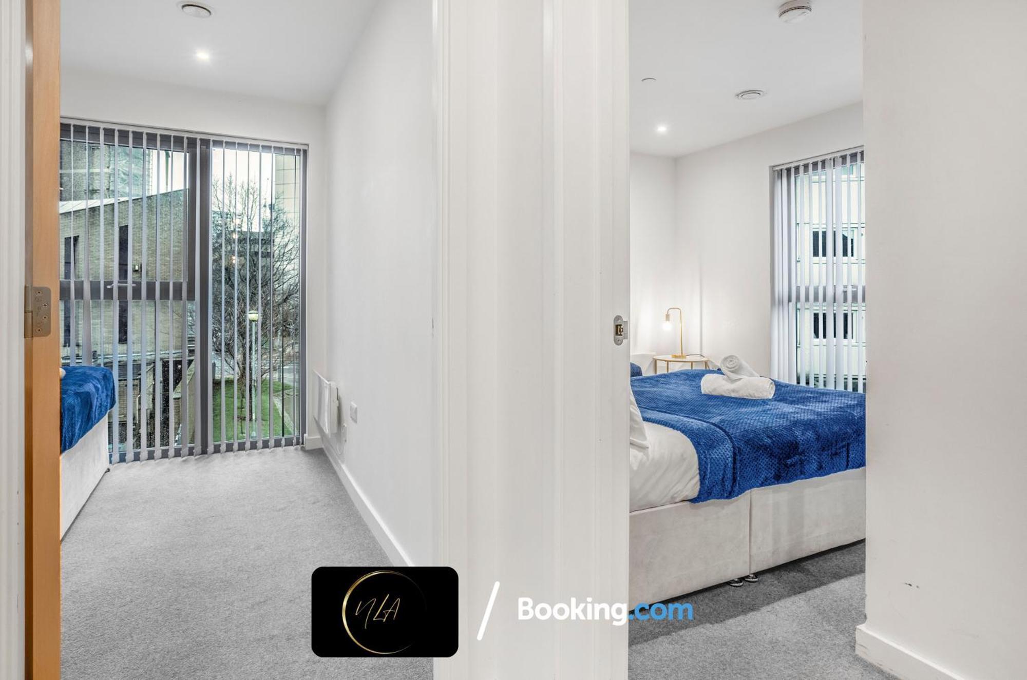 City Centre Apartment With Free Parking, 2 Bathrooms, Netflix And Wifi - Suitable For Contractors And Families - By Noor Luxury Accommodations Birmingham Kültér fotó